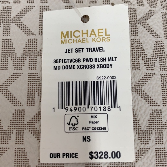 Michael Kors Jet Set Travel Medium Logo Dome Crossbody Bag - Picture 11 of 16